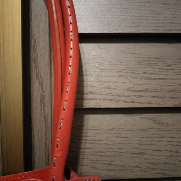 Red Leather Boho purse J.Jill bag - Picture 2 of 4